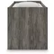Frandern Warm Gray Twin Loft Bed with Bookcase Storage