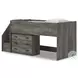 Frandern Gray Twin Loft Bed with Drawer Storage