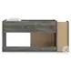 Frandern Gray Twin Loft Bed with Drawer Storage