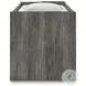Frandern Gray Twin Loft Bed with Drawer Storage