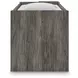 Frandern Warm Gray Twin Loft Bed with Drawer Storage