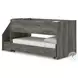 Frandern Gray Twin Over Twin Loft Bed