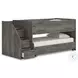 Frandern Gray Twin Over Twin Loft Bed