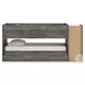 Frandern Gray Twin Over Twin Loft Bed