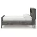 Frandern Gray Full Bookcase Panel Bed with Storage