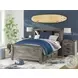 Frandern Gray Full Bookcase Panel Bed with Storage