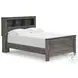 Frandern Gray Full Bookcase Panel Bed