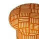Lucy Rust Orange Upholstered Accent Stool