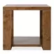 Melange Rich Golden Brown Rectangular Mulholland Round End Table