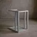 Glaze Vintage Blue Rectangular Glass Top End Table