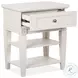 Willowbrook Egg Shell White and Cream Upholstered Wall Panel Bedroom Set with 2 Nightstand and USB Charging