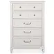 Willowbrook Egg Shell White Wall Panel Bedroom Set with 2 Nightstand and USB Charging