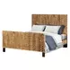 Maui Natural and Black King Panel Bed