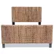 Maui Natural and Black Queen Panel Bed
