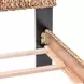 Maui Natural and Black Queen Panel Bed