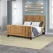 Maui Natural and Black Queen Panel Bed