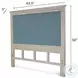 Blue Isles Ocean Blue and Aged Ivory Twin Headboard