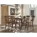 District Copper and Black Extendable Rectangular Counter Height Dining Room Set