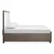 Ashford Lane Dark Umber and Milo Ivory Queen Upholstered Panel Bed