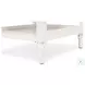 Ocean Mist Weathered White 1 Basket Rectangular End Table