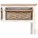 Ocean Mist Weathered White 2 Basket Rectangular Console Table