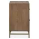 Lindon Belgian Wheat and Coffee Bean 2 Drawer Nightstand with USB Charging