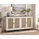 Hearthwood Sea Drift and White 4 Door Credenza