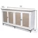 Hearthwood Sea Drift and White 4 Door Credenza