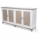 Hearthwood Sea Drift and White 4 Door Credenza