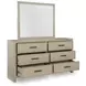 Calmoro Gray Wash and White Upholstered Bookcase Storage Panel Bedroom Set with USB Charging