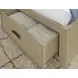 Calmoro Gray Wash and White Queen Upholstered Bookcase Storage Panel Bed with USB Charging