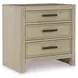 Calmoro Gray Wash and White Upholstered Bookcase Storage Panel Bedroom Set with USB Charging