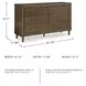 Lyncott Medium Brown Dresser