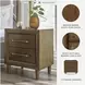 Lyncott Medium Brown 2 Drawer Nightstand