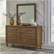 Lyncott Medium Brown Dresser with Mirror