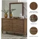 Lyncott Medium Brown Dresser with Mirror