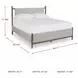 Lyncott Medium Brown And Gray Upholstered Queen Panel Bed
