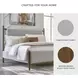 Lyncott Medium Brown And Gray Upholstered King Panel Bed