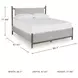 Lyncott Medium Brown And Gray Upholstered King Panel Bed