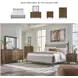 Lyncott Medium Brown And Gray Upholstered California King Panel Bed