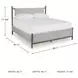Lyncott Medium Brown And Gray Upholstered California King Panel Bed