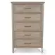 Harborview Glazed Driftwood 5 Drawer Chest