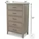 Harborview Glazed Driftwood 5 Drawer Chest