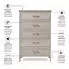 Harborview Glazed Driftwood 5 Drawer Chest