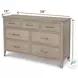 Harborview Glazed Driftwood 7 Drawer Dresser