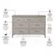 Harborview Glazed Driftwood 7 Drawer Dresser