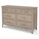 Harborview Glazed Driftwood 7 Drawer Dresser