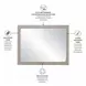 Harborview Glazed Driftwood Rectangular Dresser Mirror