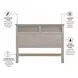 Harborview Glazed Driftwood Twin Headboard