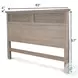 Harborview Glazed Driftwood King Headboard